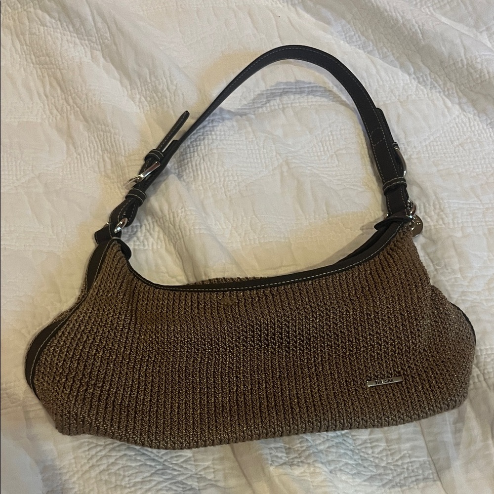 The Sak Tan Woven Shoulder Bag